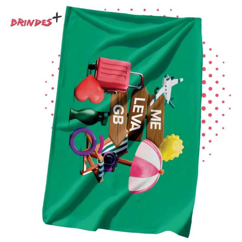 Canga de praia personalizada